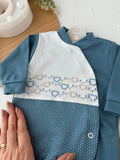 Babygrow carinhas de urso algodão