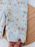 Jardineiras e camisola com carda Outono Inverno