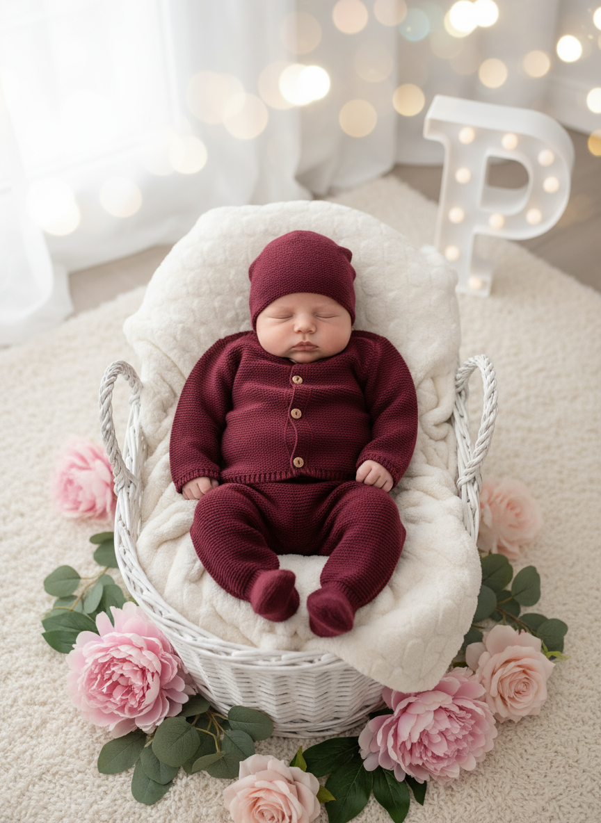 Conjunto em lã e cachemira