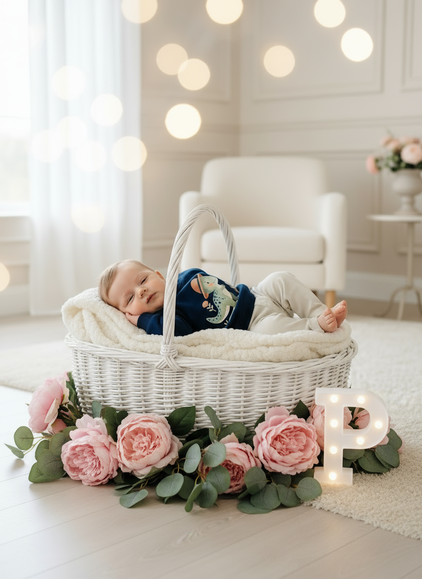 Conjunto explorador: calças em sarja e camisola (3-24m)