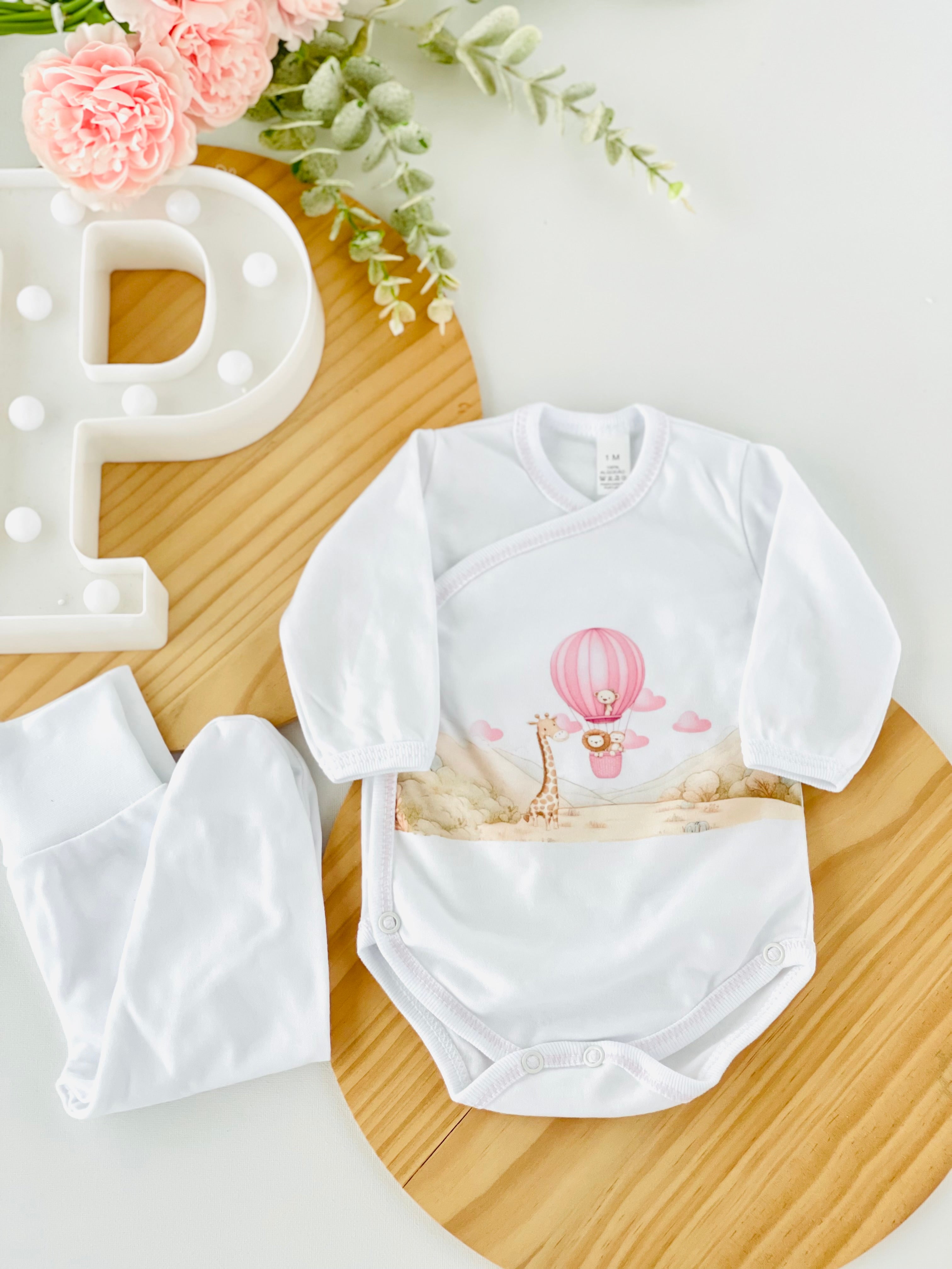 Body e calças com carda tema Safari