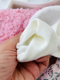 Conjunto Clarinha: casaco, vestido e camisola com golinha