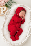 Babygrow e touca vermelho- saída de maternidade