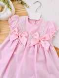 Vestido com laços Rosa