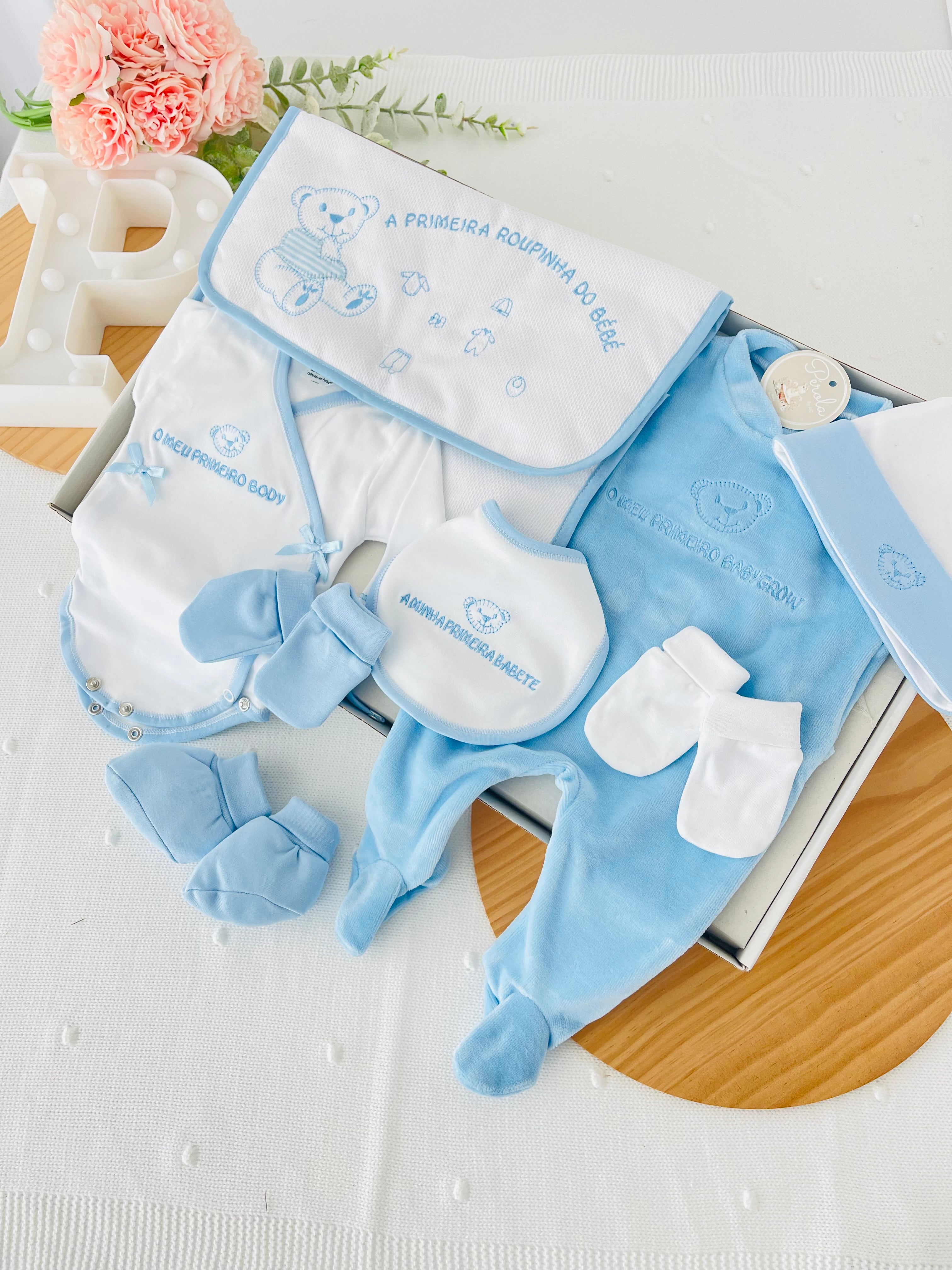 Conjunto primeira roupinha VELUDO