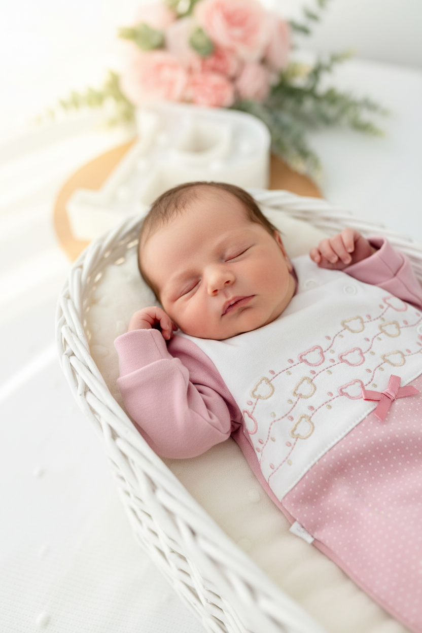 Babygrow carinhas de urso algodão