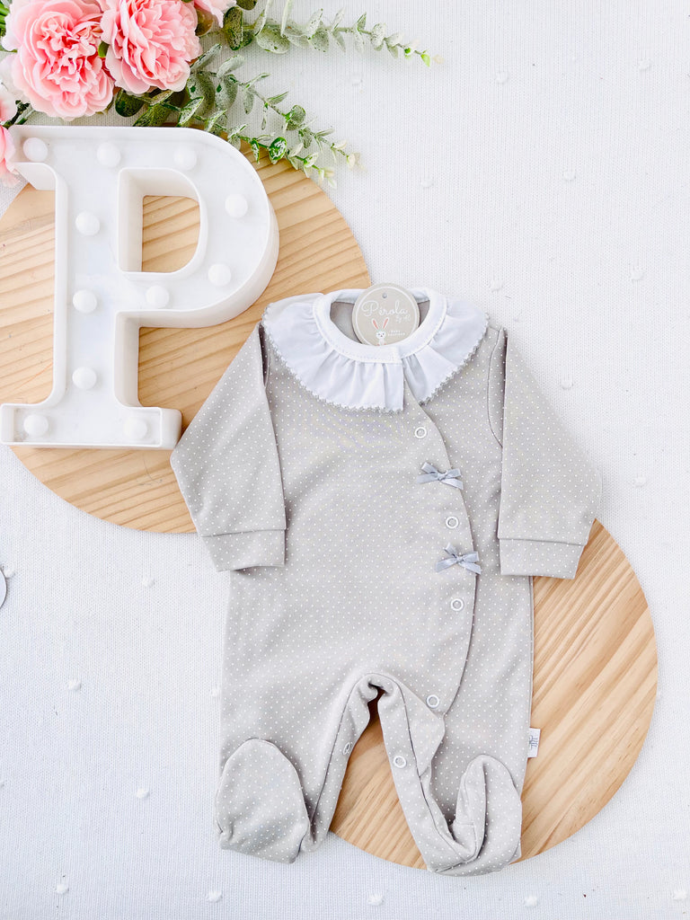Babygrow pintinhas algodão