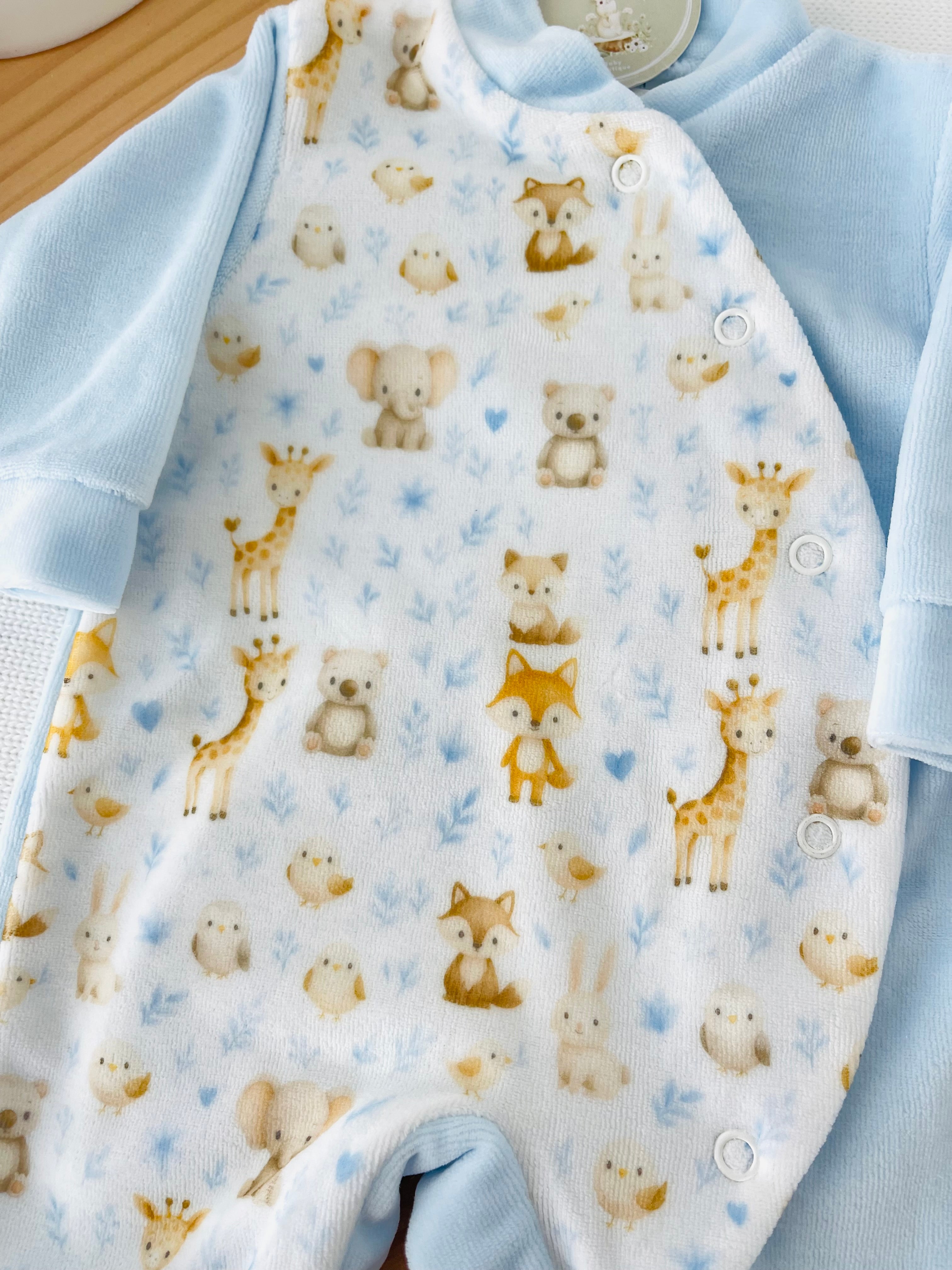Babygrow tema animais amorosos