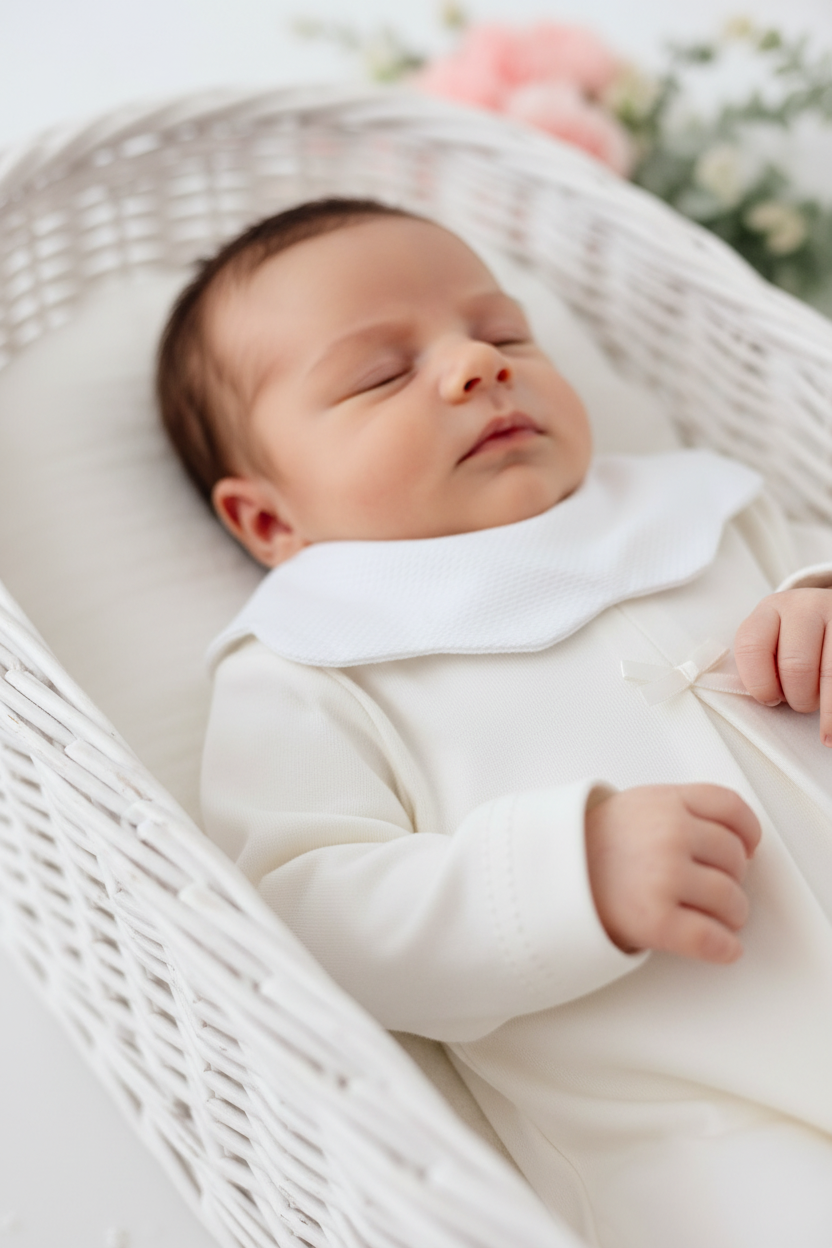Babygrow gola flor em algodão