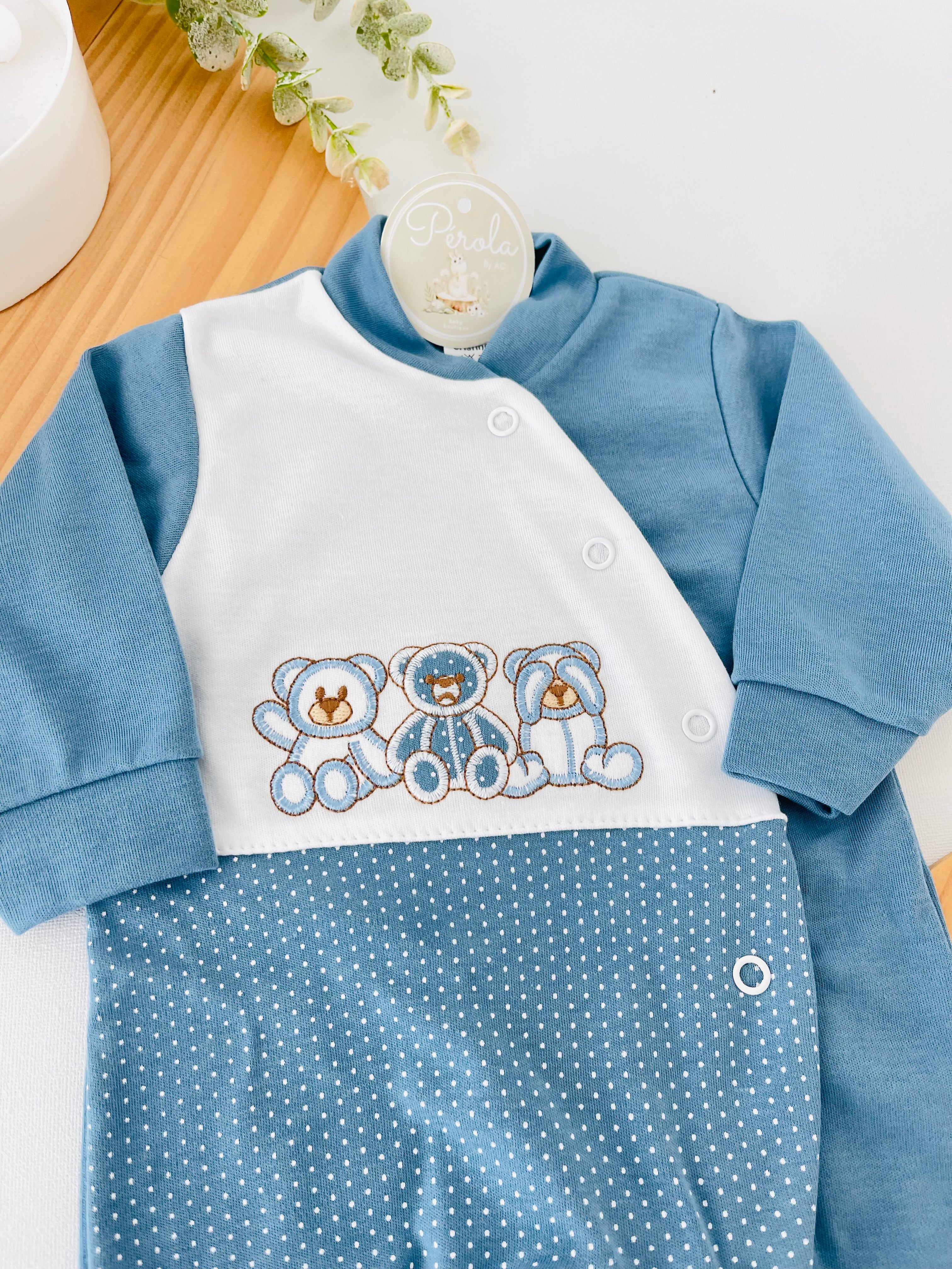 Babygrow azul cobalto