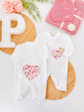 Babygrow Coração em algodão