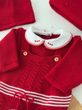 Pack saída de maternidade vermelho com manta