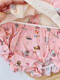 Conjunto bonequinha: vestido e tapa fraldas