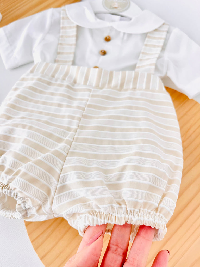 Conjunto pérola menino: fofo e camisa