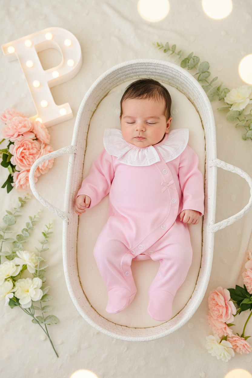 Babygrow carinho em ALGODÃO com golinha grande