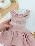 Fofo e blusa rosa velho