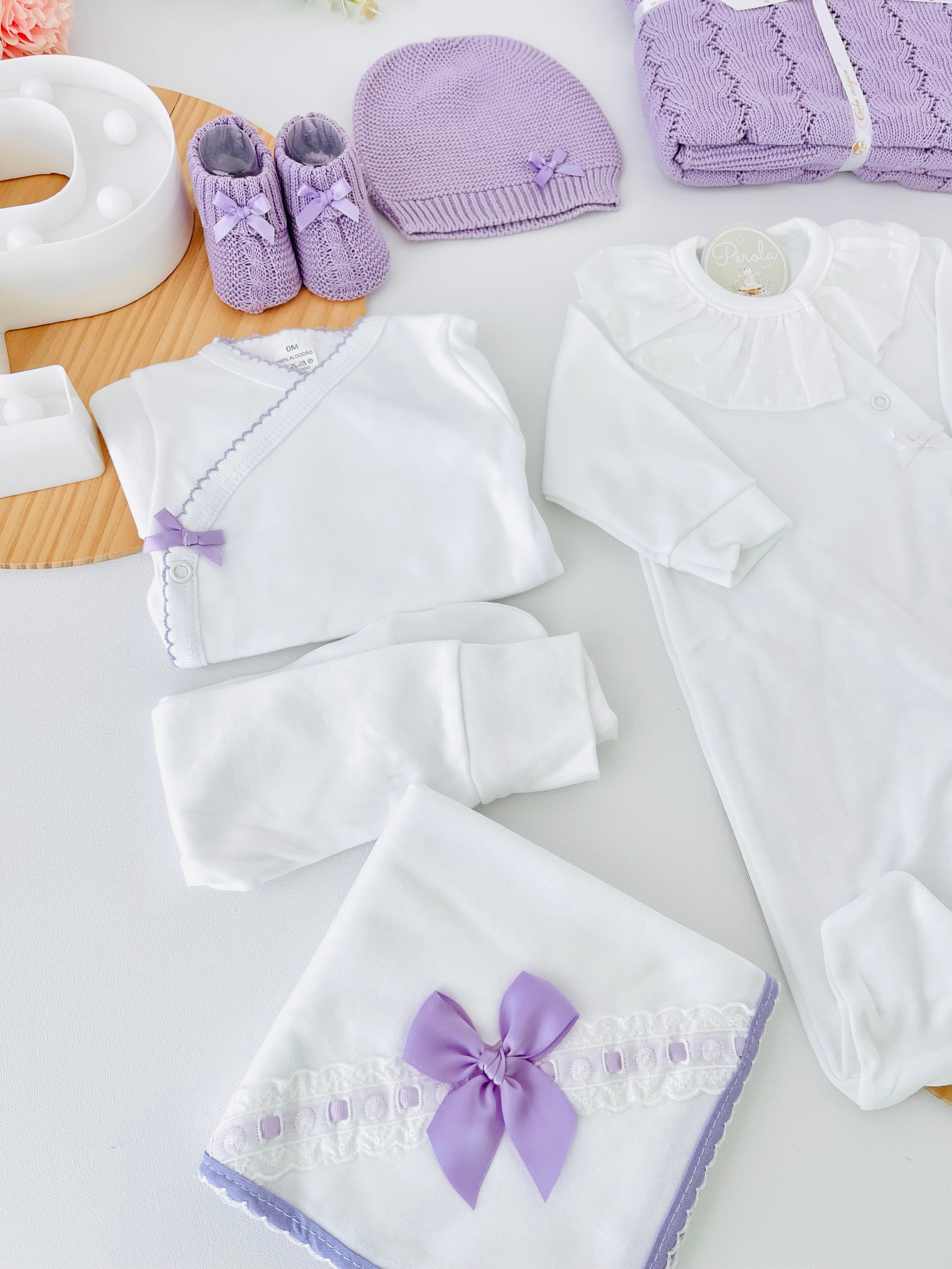 Pack Lilás algodão 8 peças