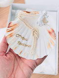 Conjunto para Batizado: vela, toalha e concha Batizado Pomba