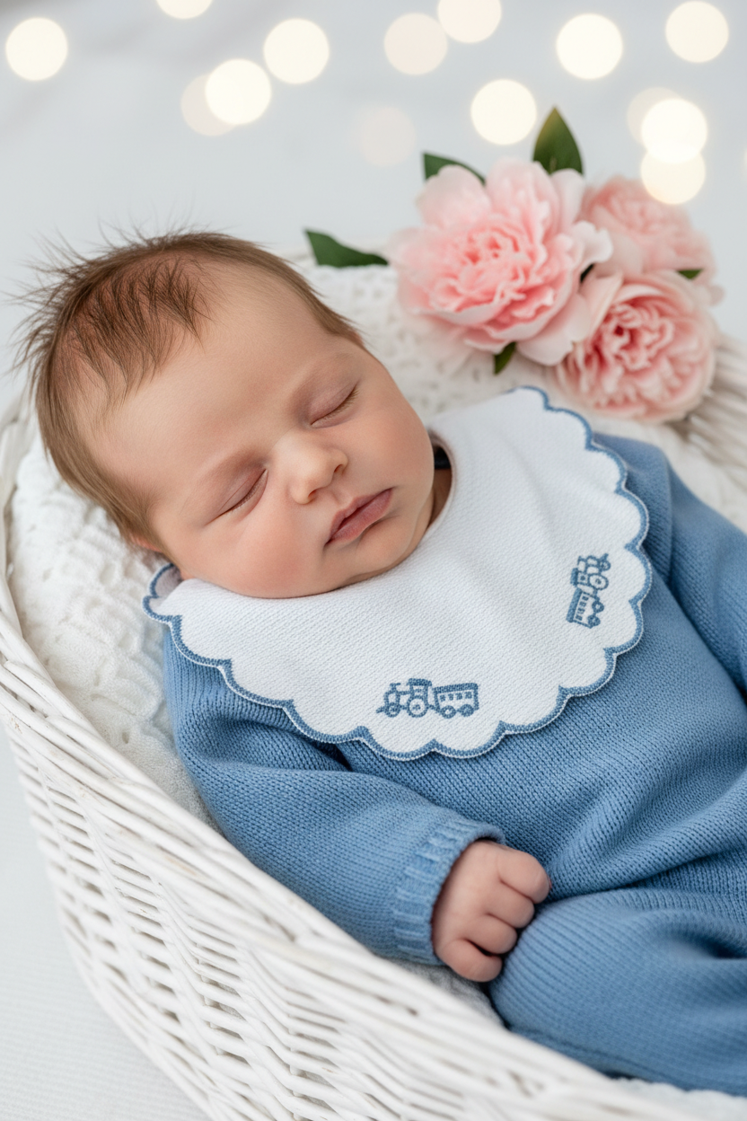 Babygrow comboios em malha