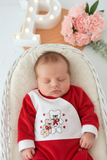 Babygrow corações em veludo