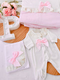 Babygrow elegante de veludo premium
