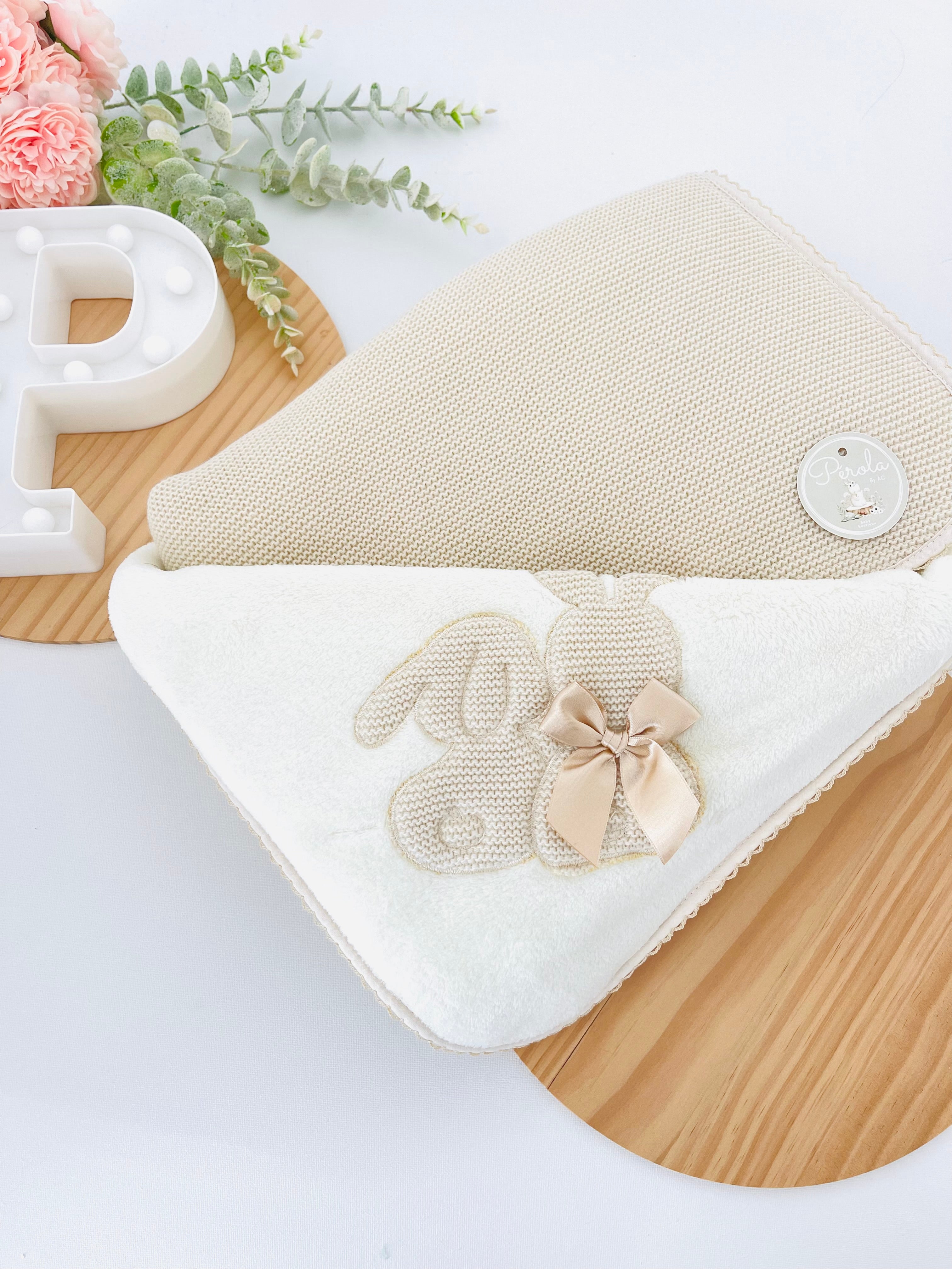 Manta quentinha tema coelhinhos