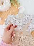 Fofo e blusa tema flores 3-12M