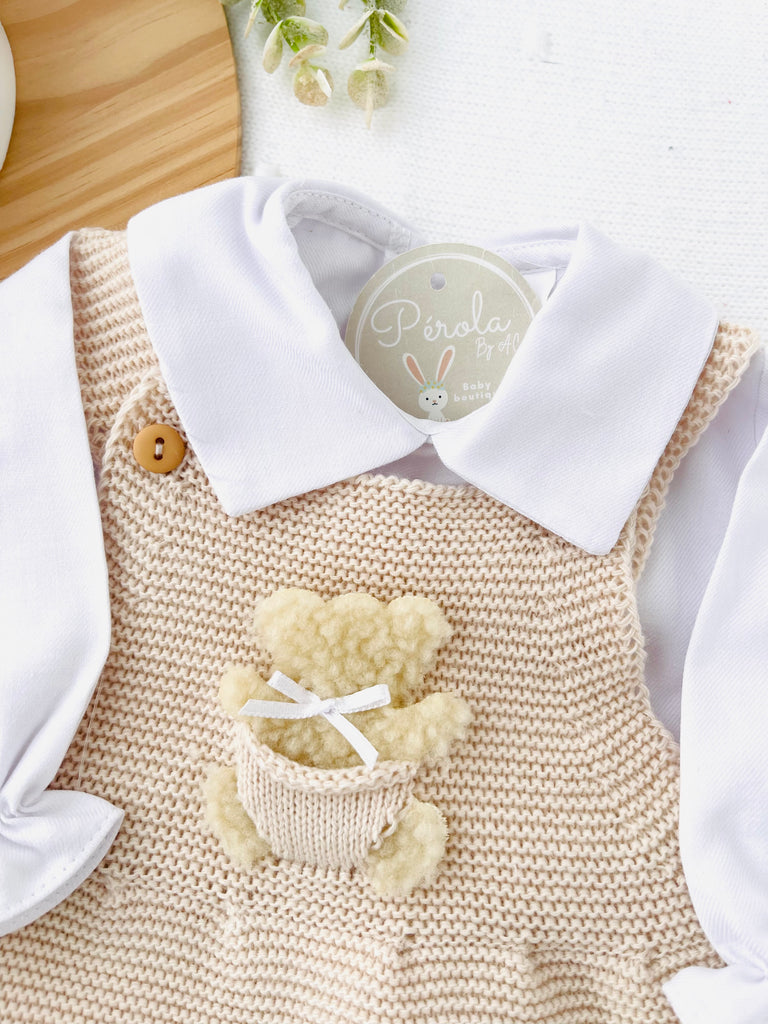 Saída de maternidade ursinho com camisa
