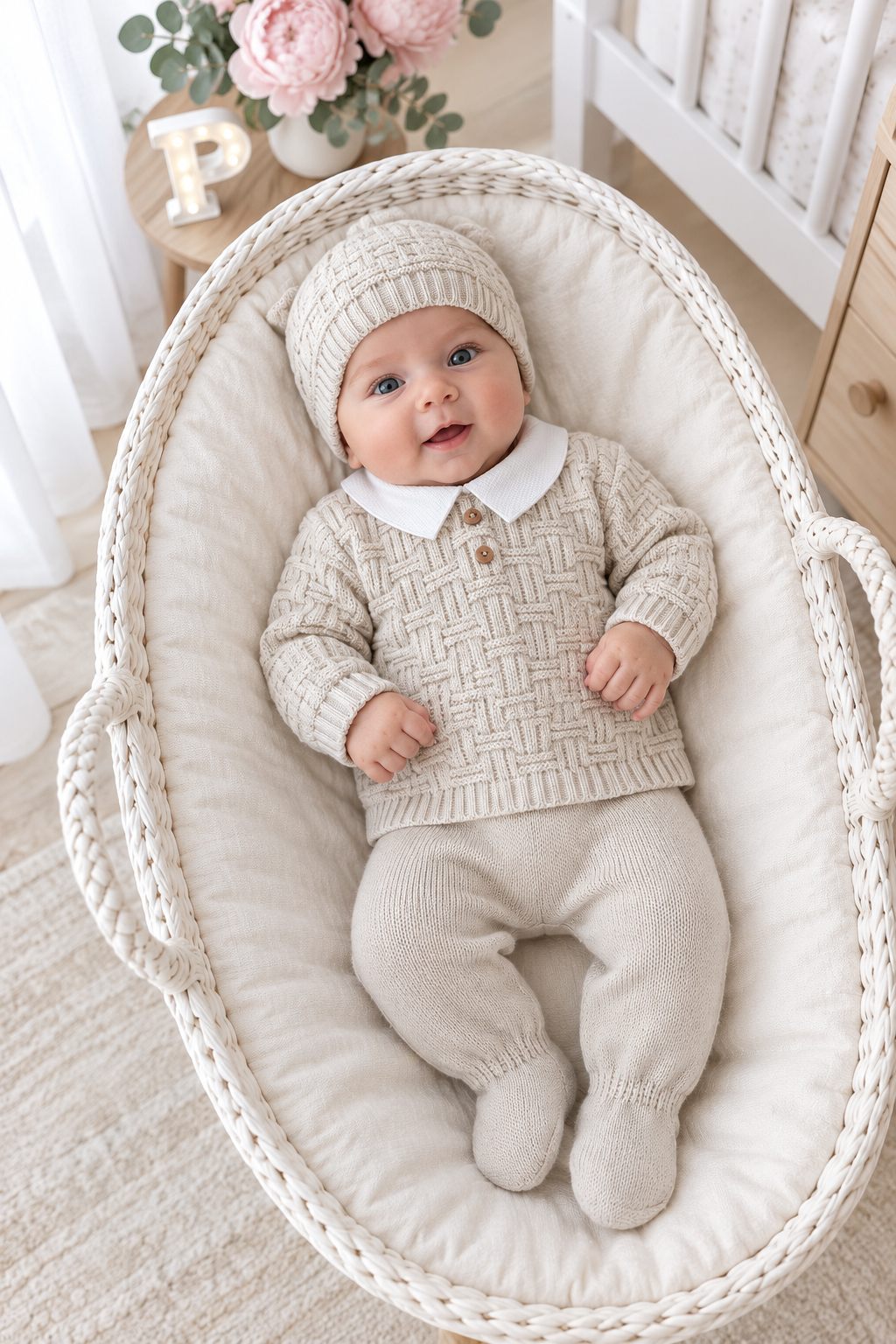Conjunto malha menino 3M e 6M