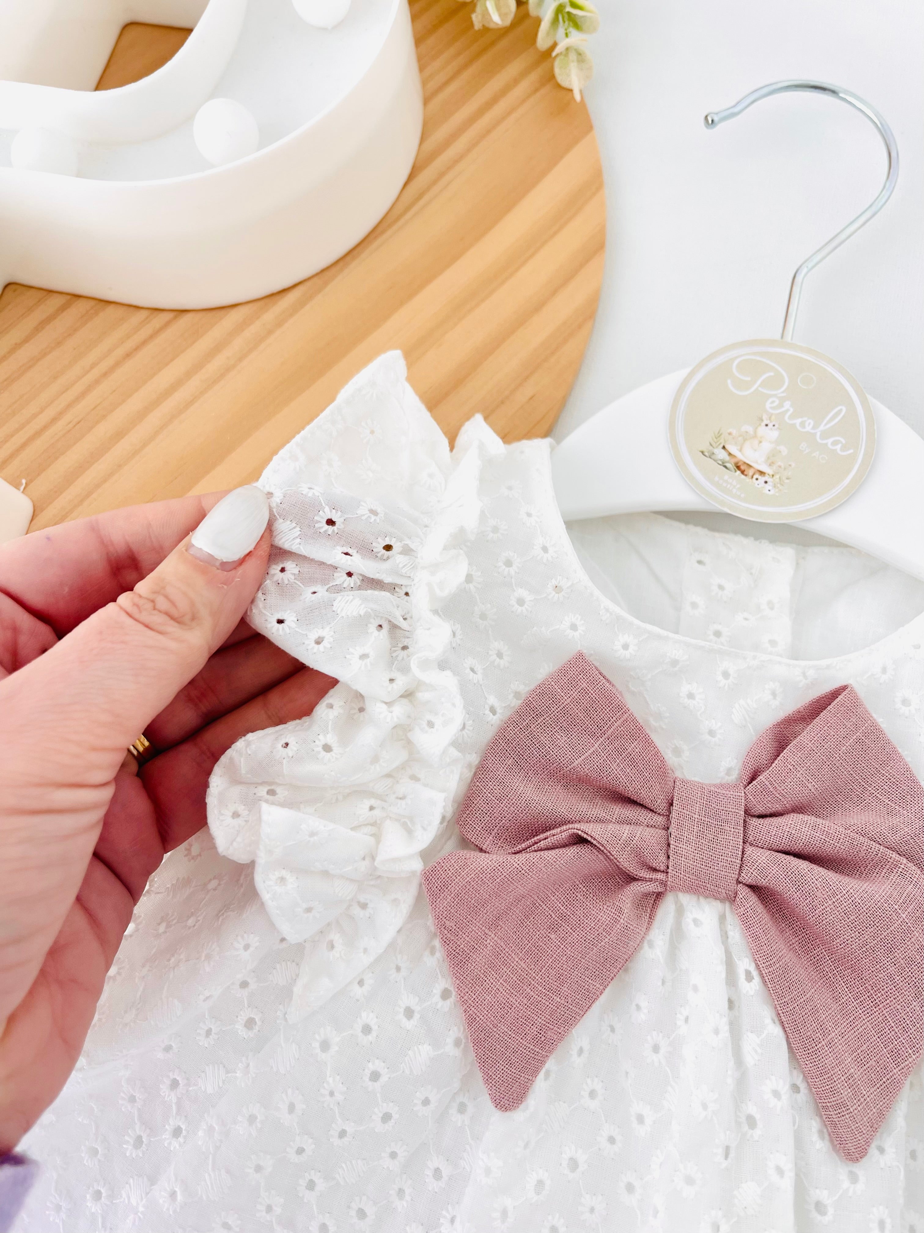 Conjunto Maria : vestido e tapa fraldas