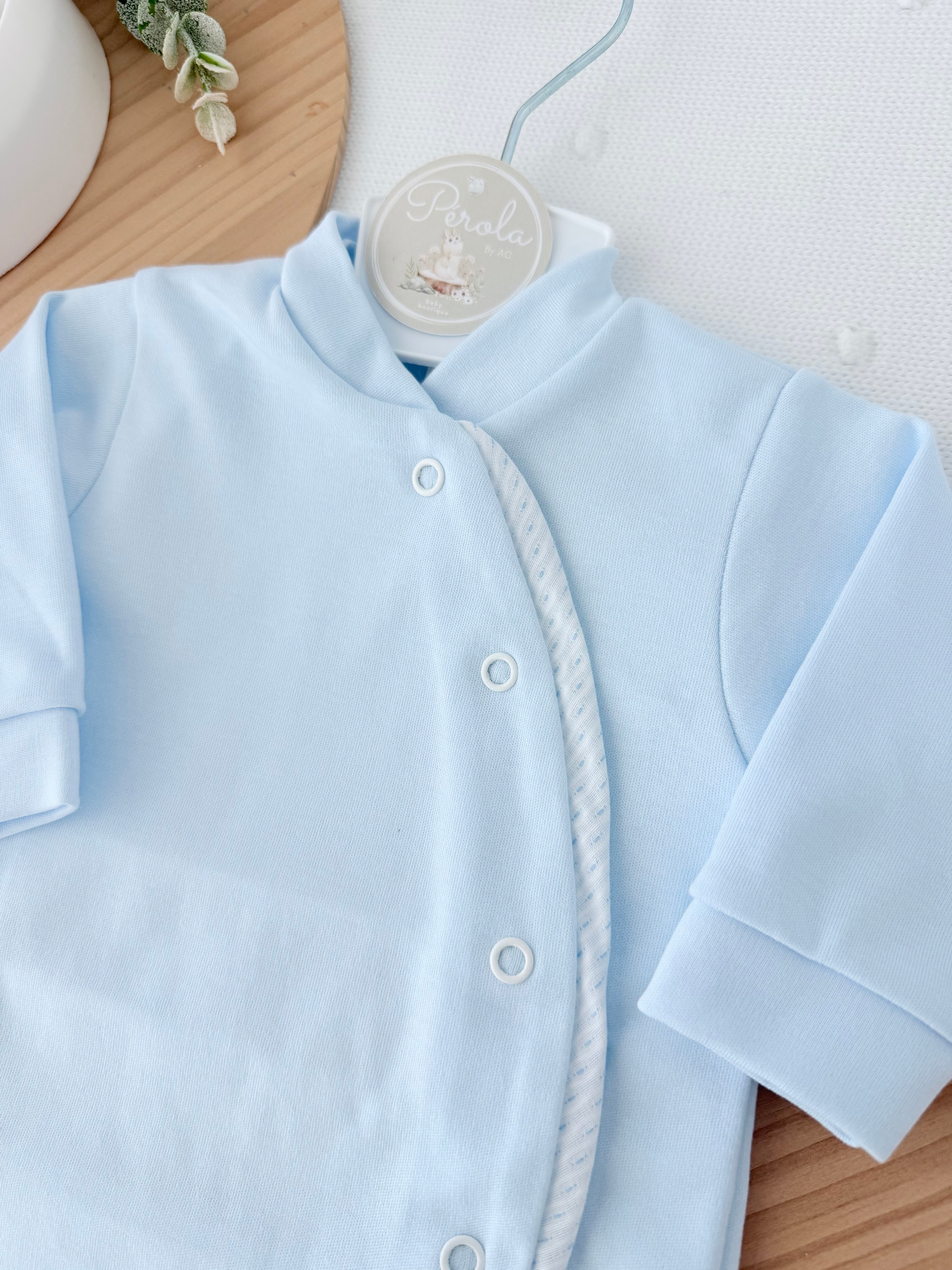 Babygrow Azul em algodão