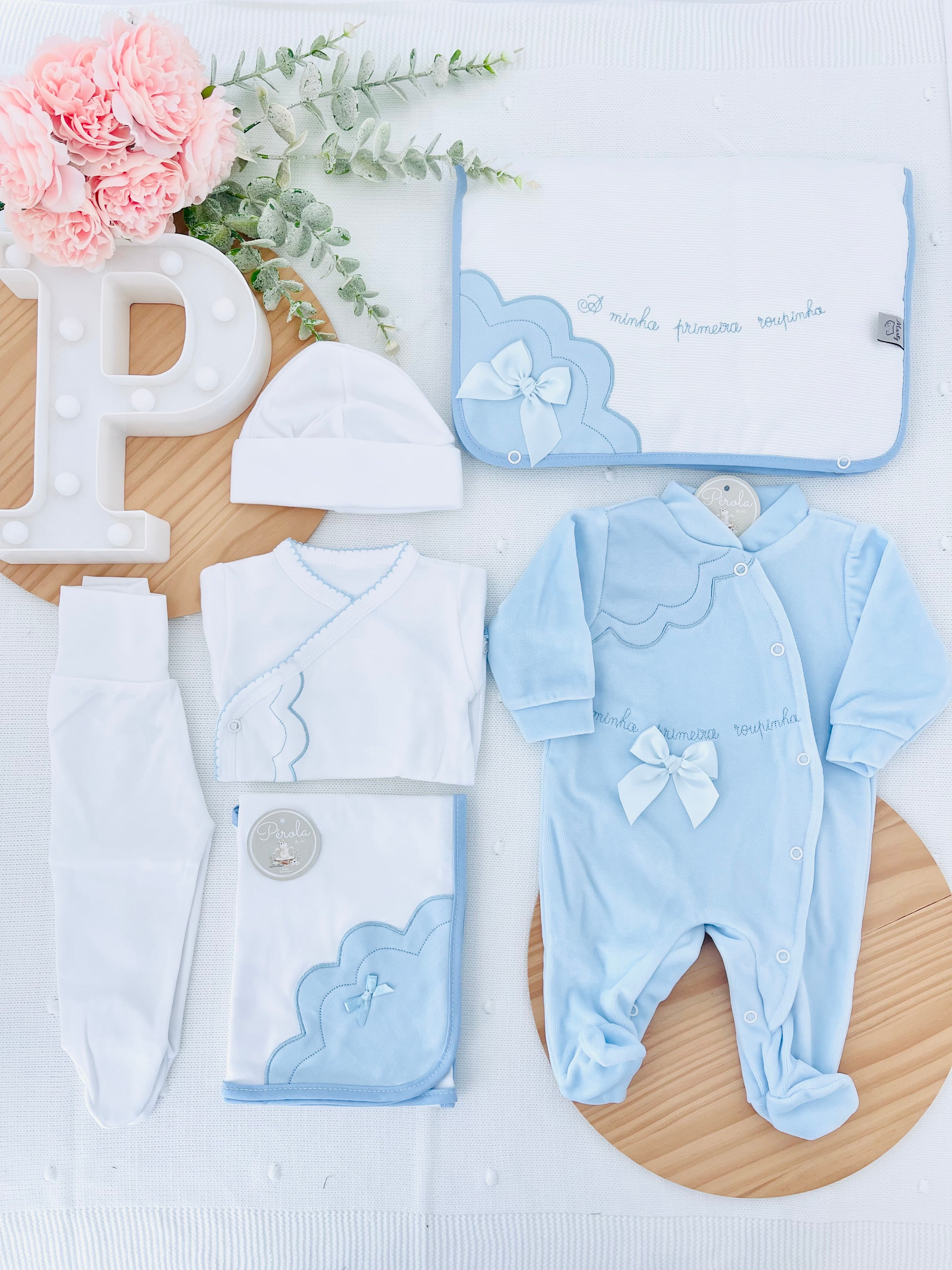 Conjunto primeira roupinha veludo