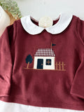 Conjunto casinha unissexo: camisola e calções