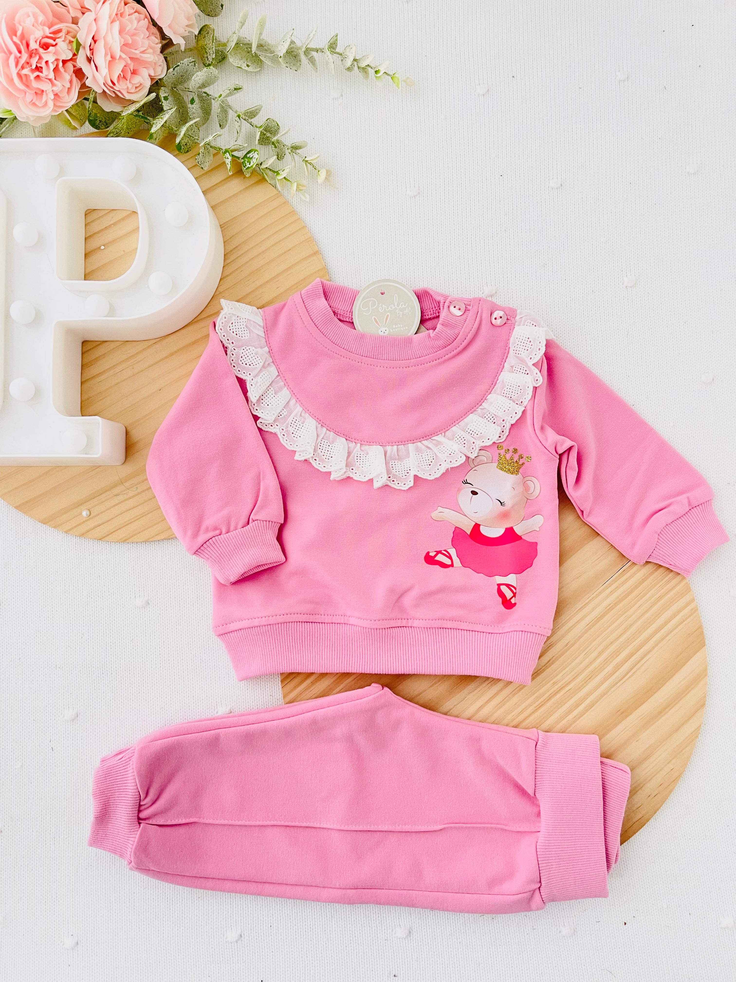 Fato de treino ursinha bailarina