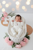 Babygrow tema coelhinho pérola