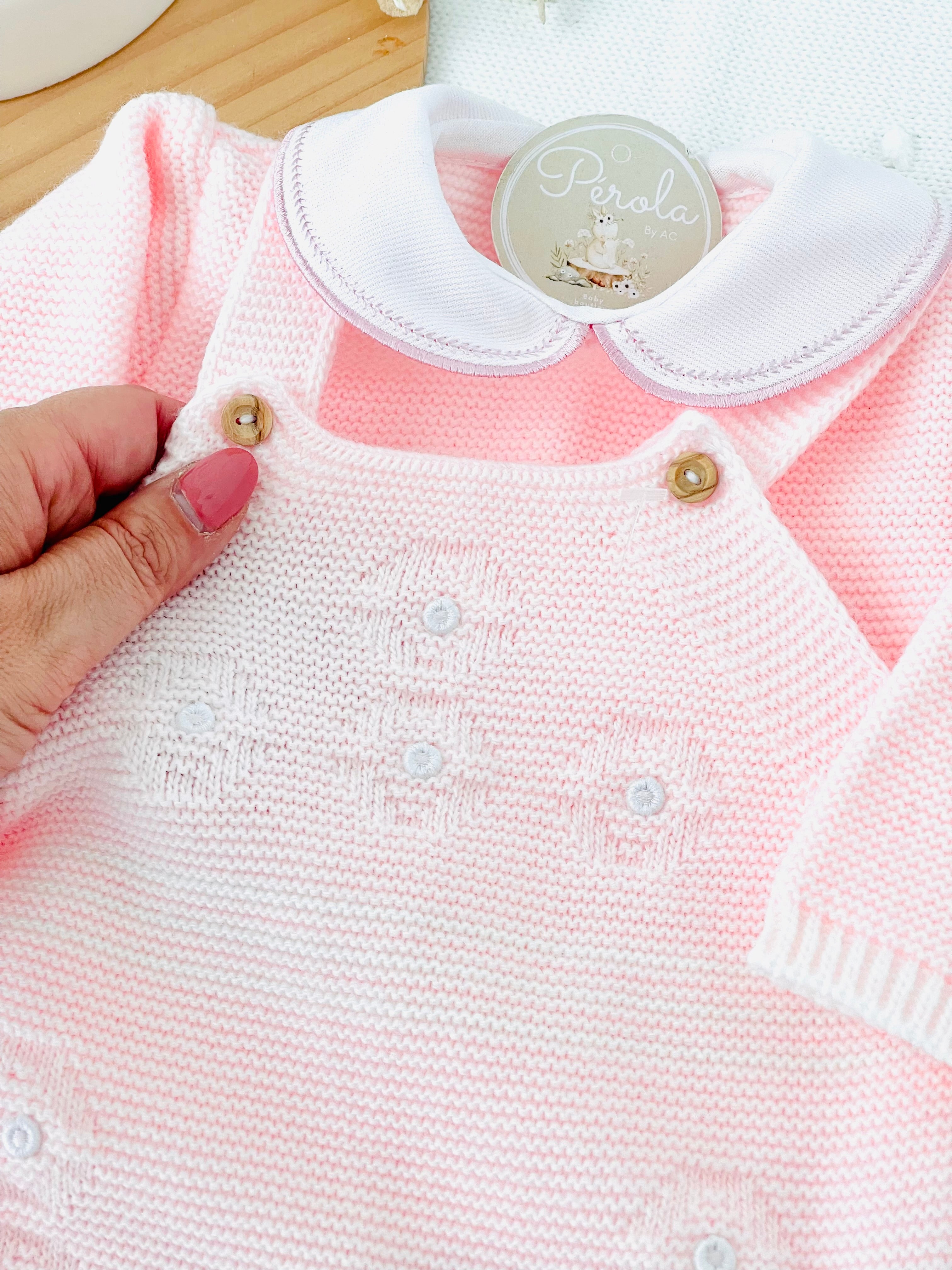 Saída de maternidade rosa