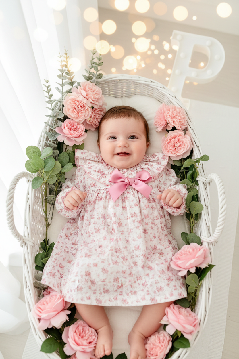 Vestido flores 6-24M