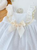 Conjunto cerimónia pérola: vestido e tapa fraldas