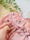 Conjunto bonequinha: vestido e tapa fraldas
