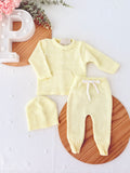 Conjunto Bebé: Camisola, Calças e Gorro 1M