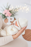 Conjunto unissexo pérola : camisola, calças e gorro