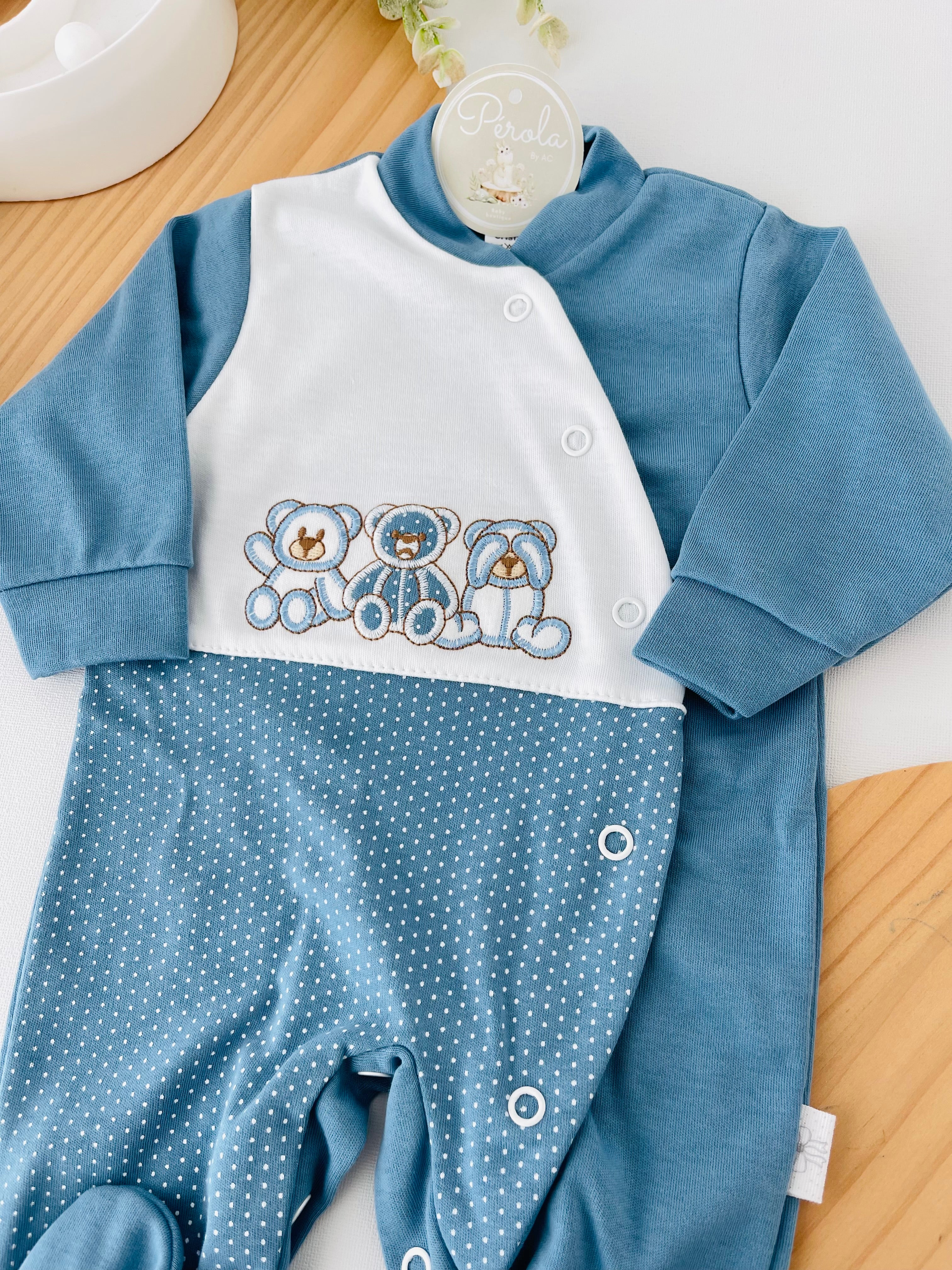 Babygrow azul cobalto