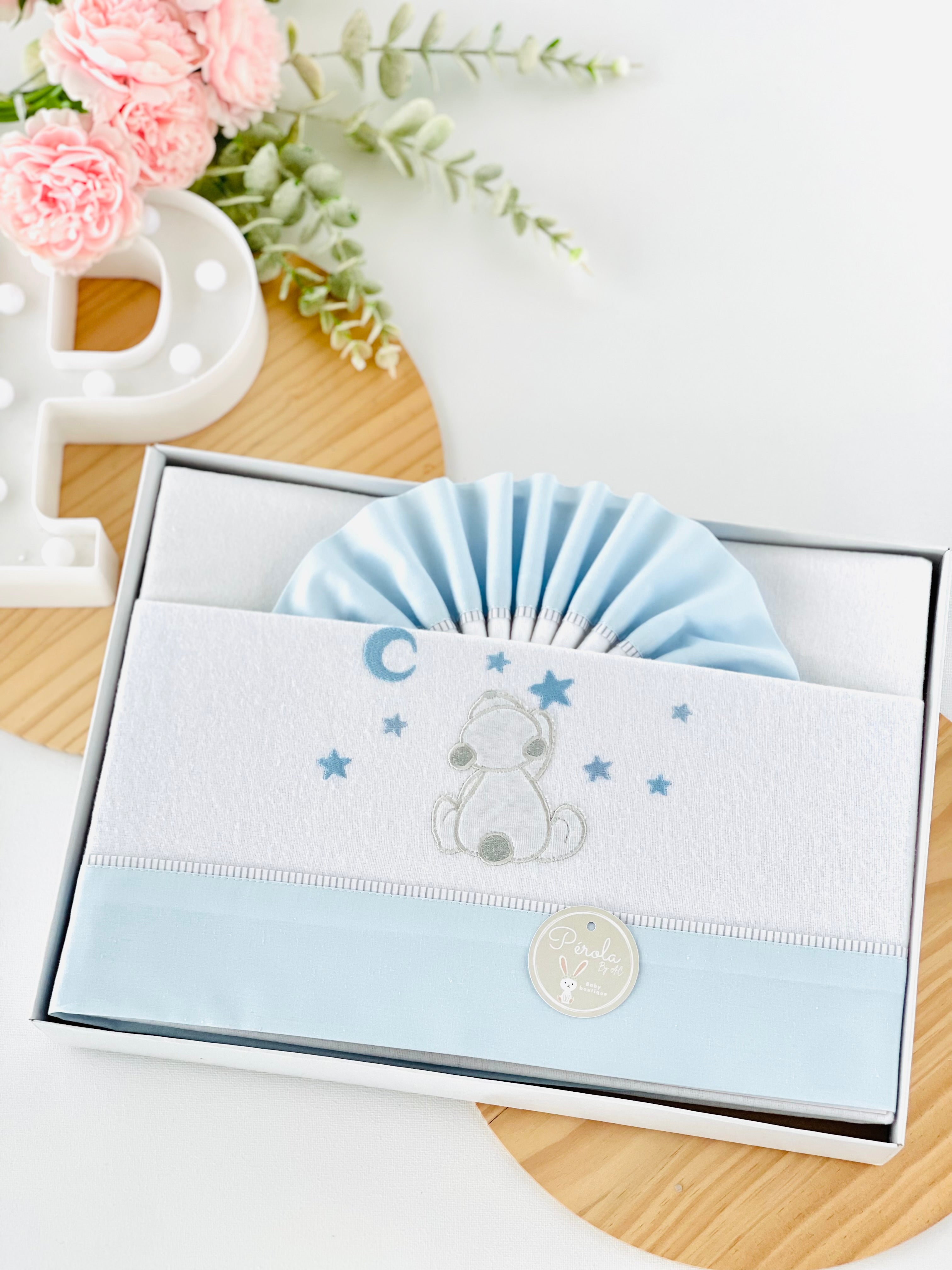 Lençóis flanela cama de grades- ursinhos