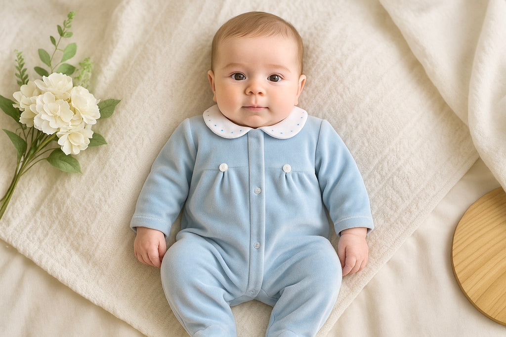 Babygrow bolinha VELUDO