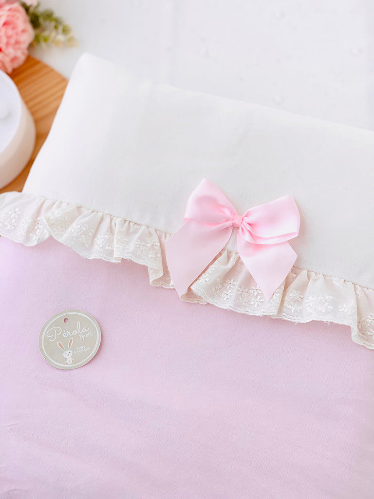 Manta em veludo elegante rosa