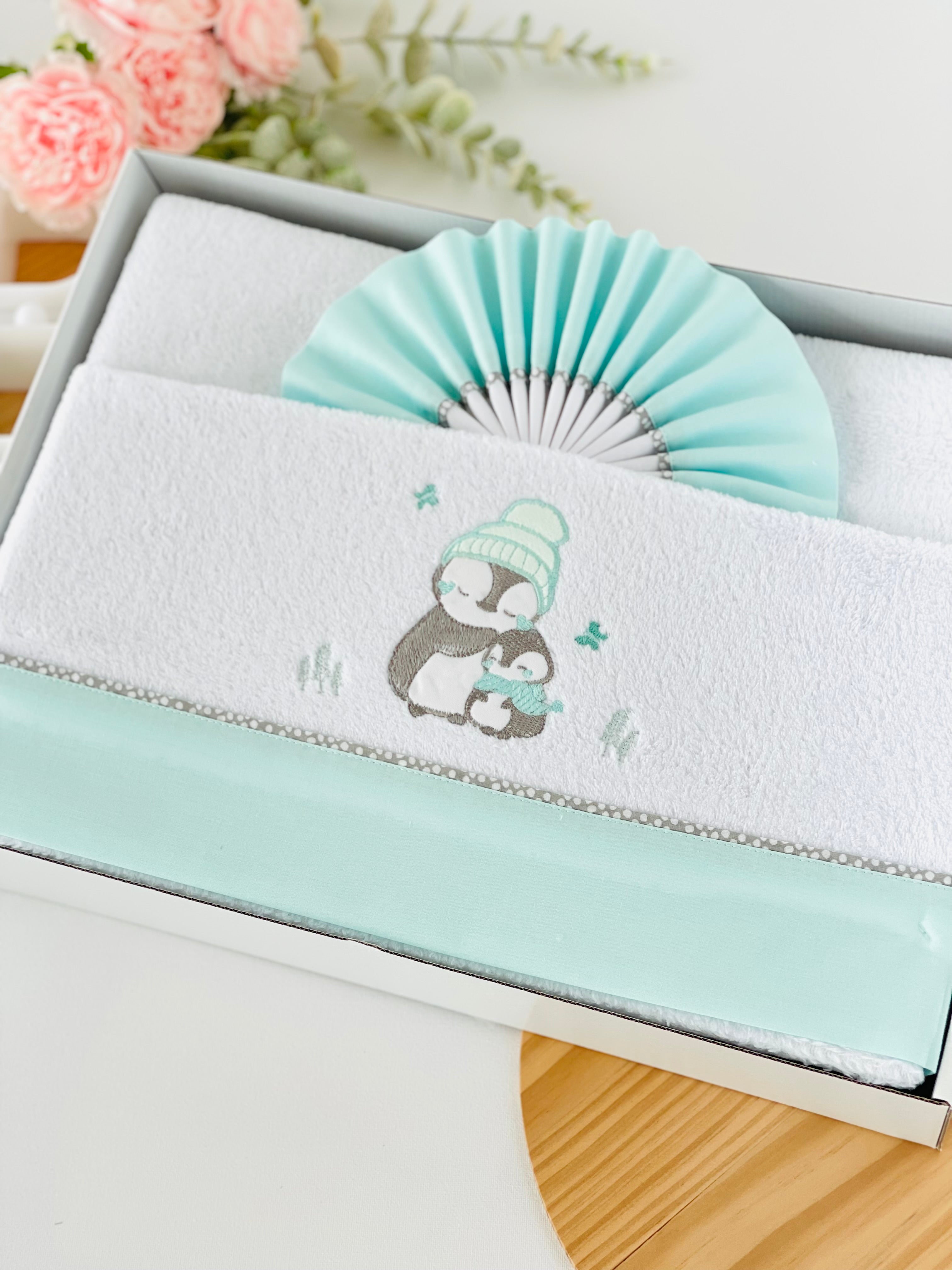 Lençóis coralina cama de grades pinguins