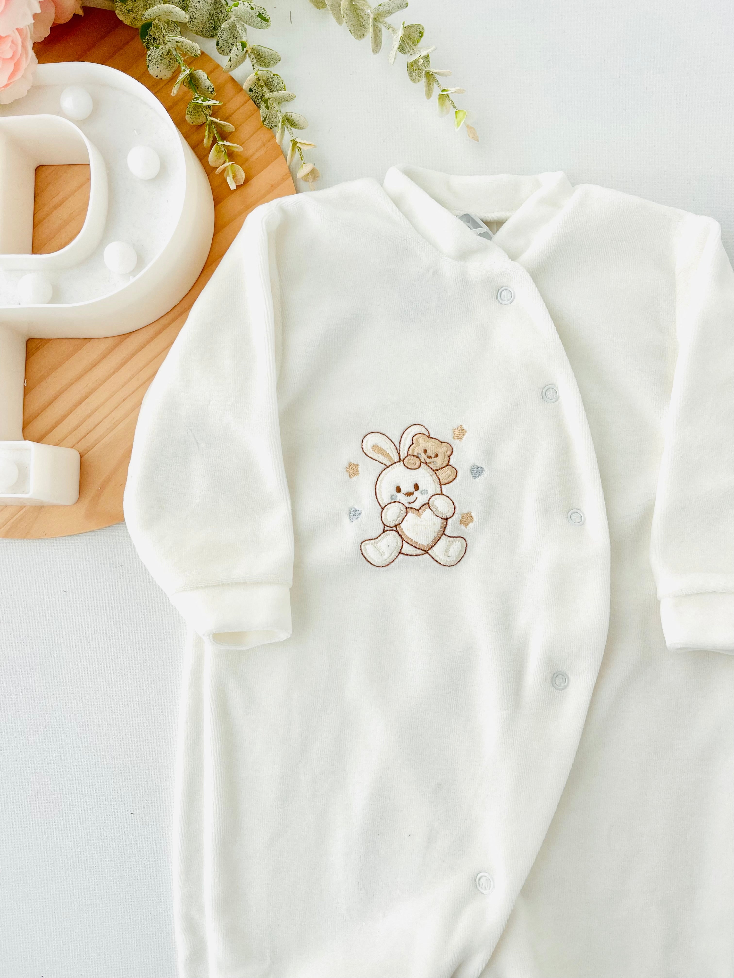 Babygrow veludo grande  3m 6m 9m e 12m