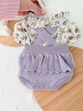Fofo e blusa tema flores lilás 3-12M