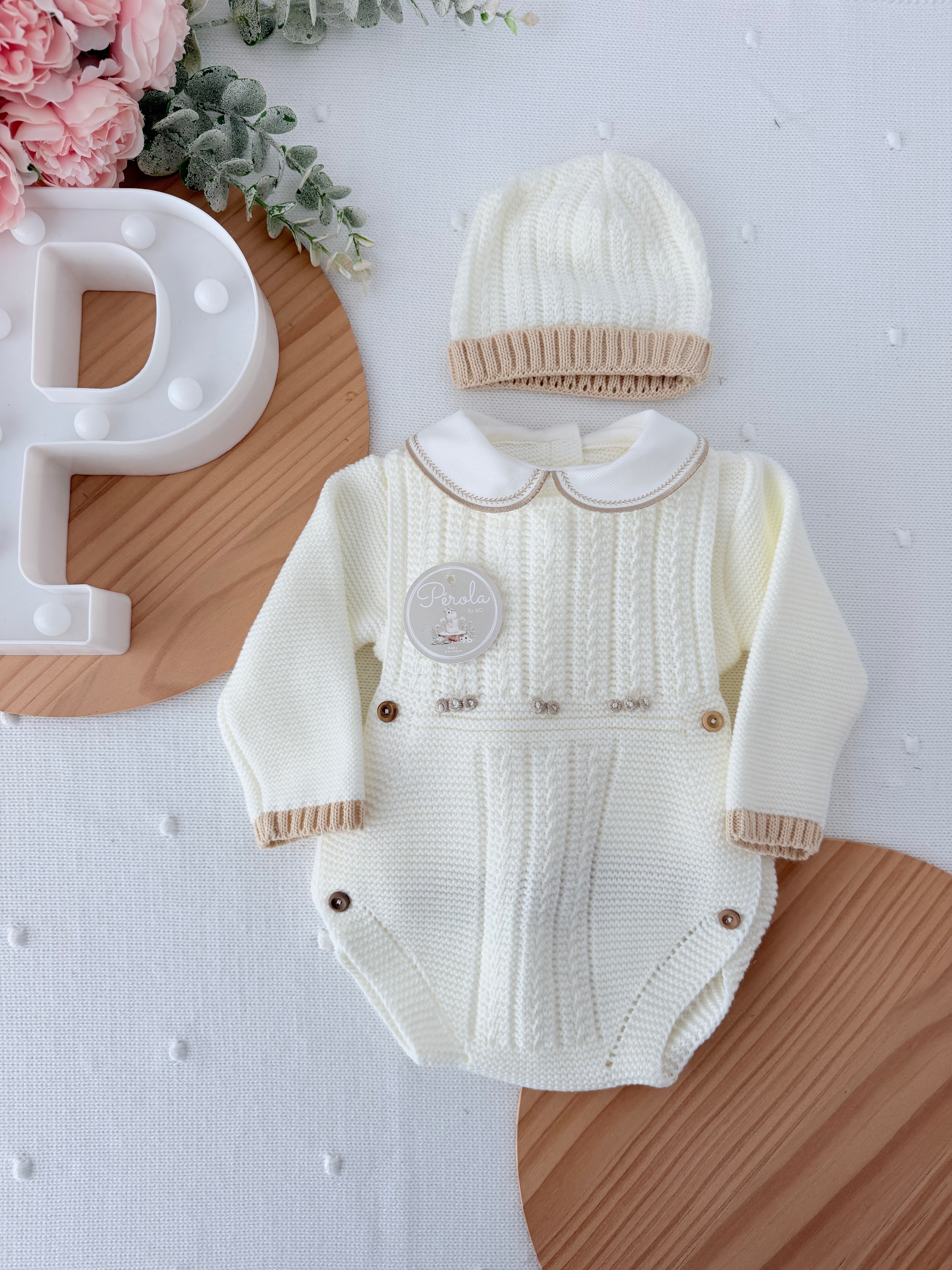 Fofo, camisola e gorro Outono Inverno 3M