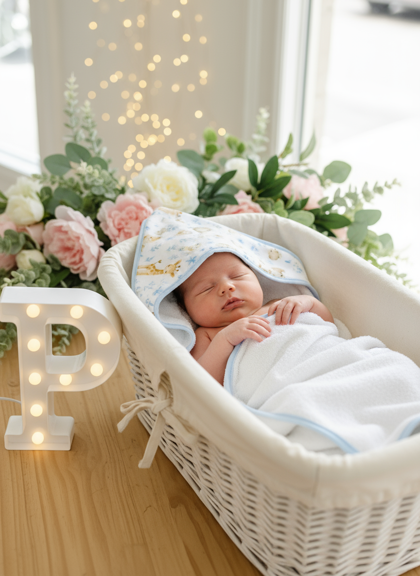 Toalha de banho tema animais amorosos